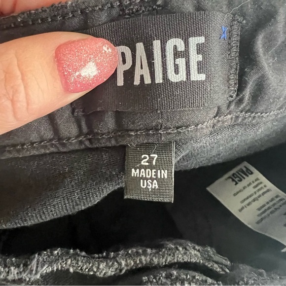 Paige Cropped Flare Jeans Size 4 - Picture 4 of 4